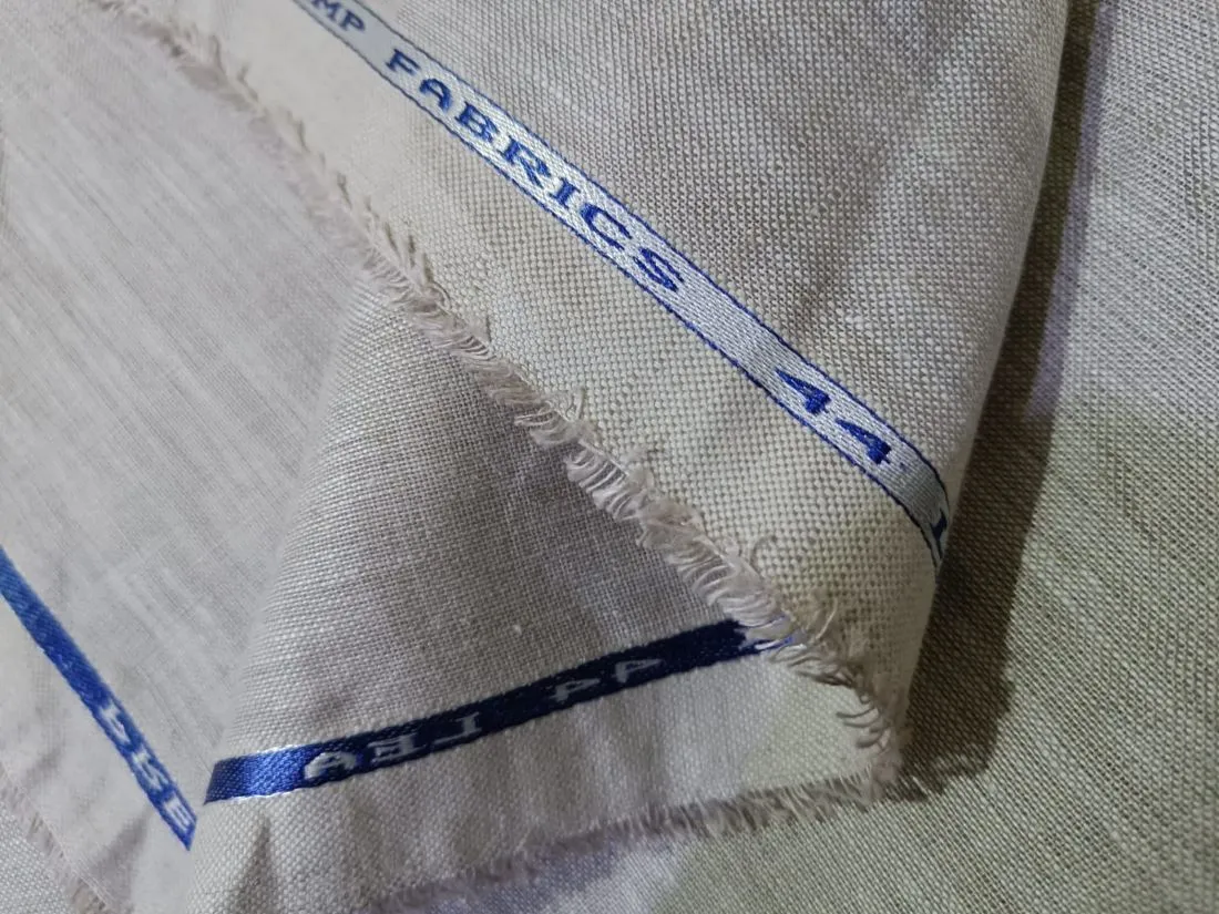 100% HEMP LINEN 44 LEA FABRIC 58" WIDE [Dyeable] [12743/44]