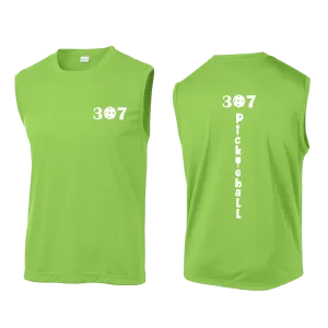 307 Wyoming Pickleball Club | Men's Sleeveless Pickleball Shirt | 100% Polyester