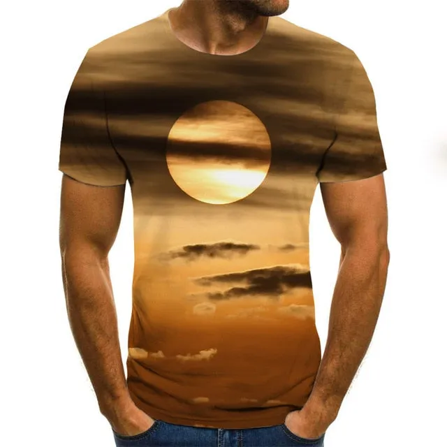 3D Printed Men's Casual T-Shirt