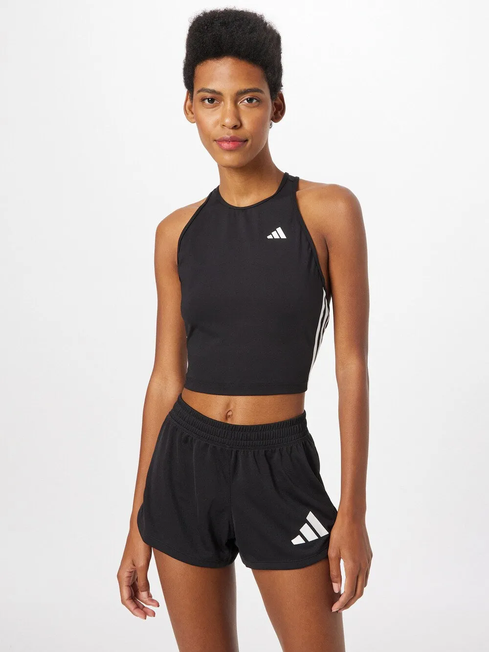 Adidas Aeroready 3-Stripes Sports Top, Black