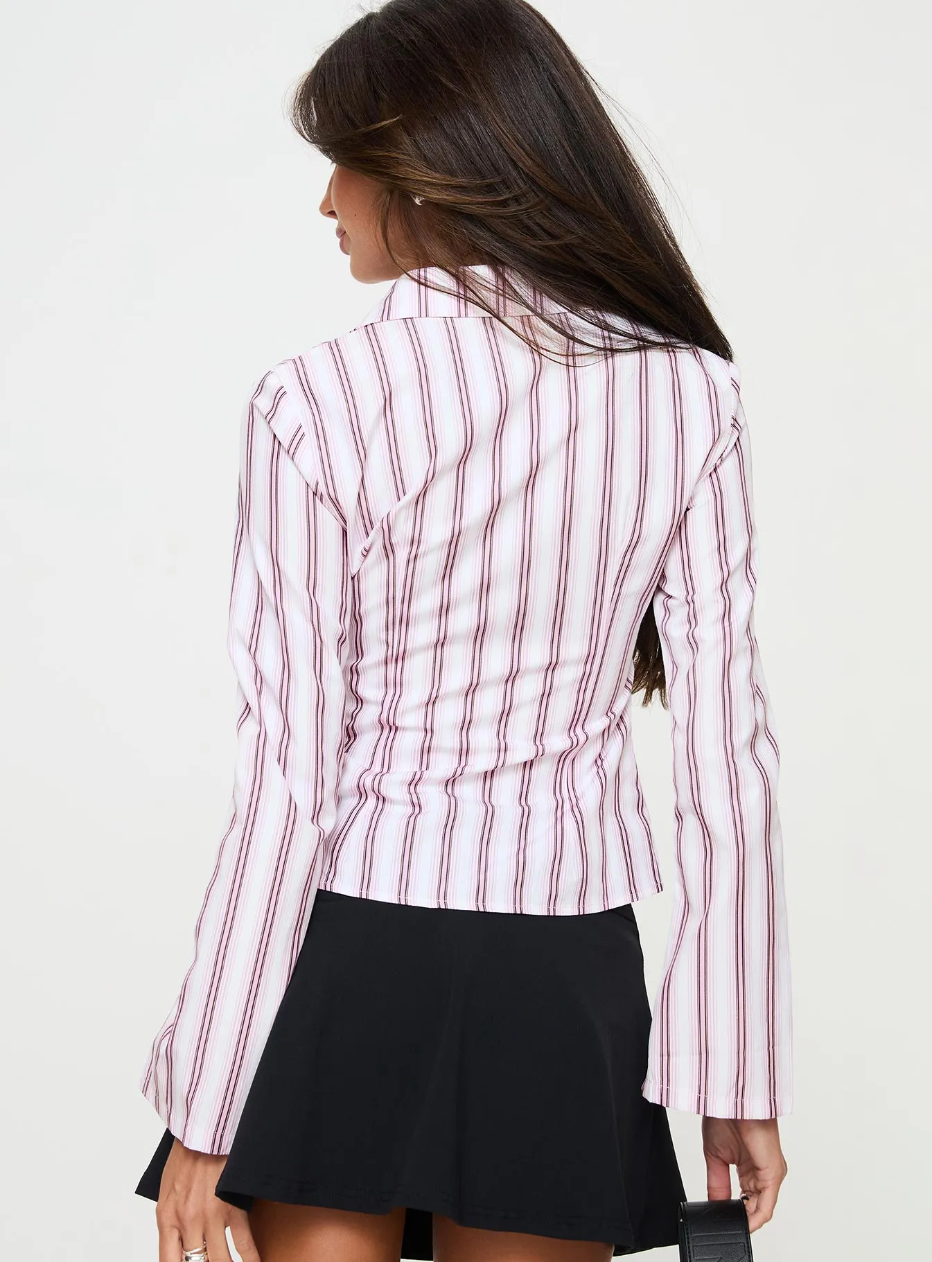 Anni Pinstripe Shirt Pink