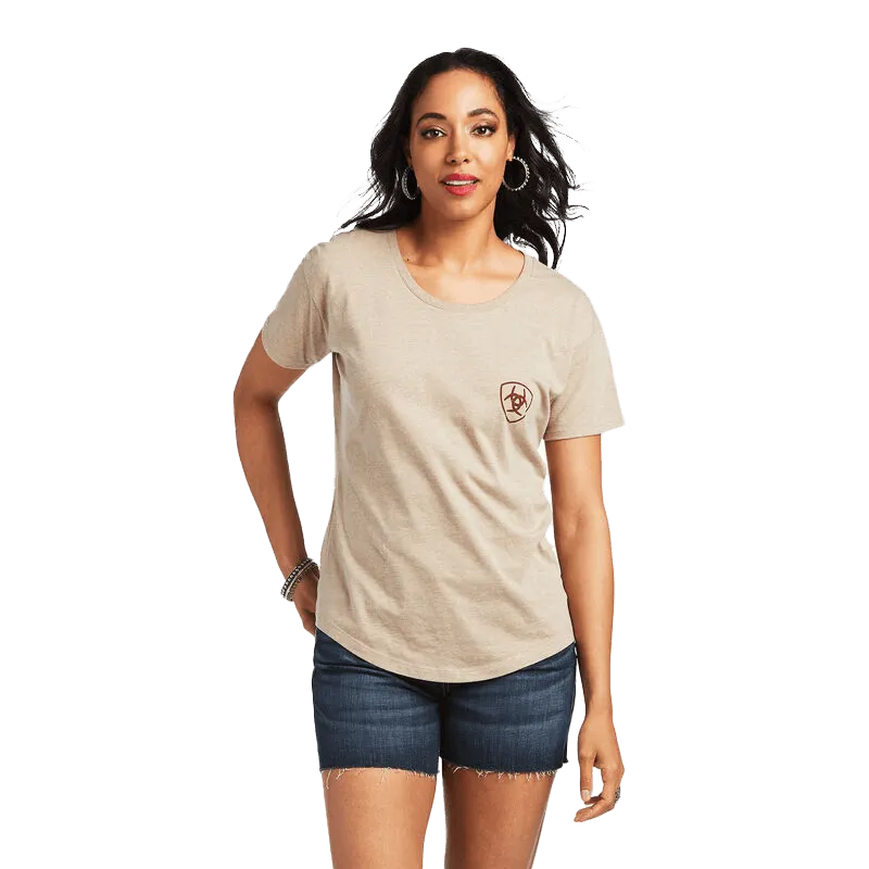 Ariat Women's Graphic Sod Tractor Oatmeal Heather T-Shirt