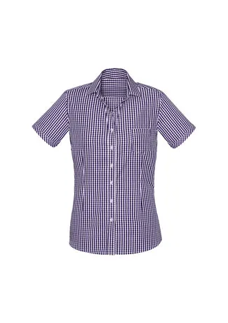 Biz Corporate Springfield Ladies Short Sleeve Shirt (43412)-Clearance