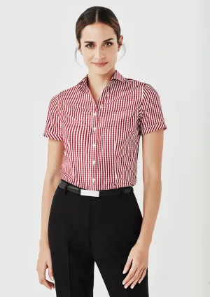Biz Corporate Springfield Ladies Short Sleeve Shirt (43412)-Clearance