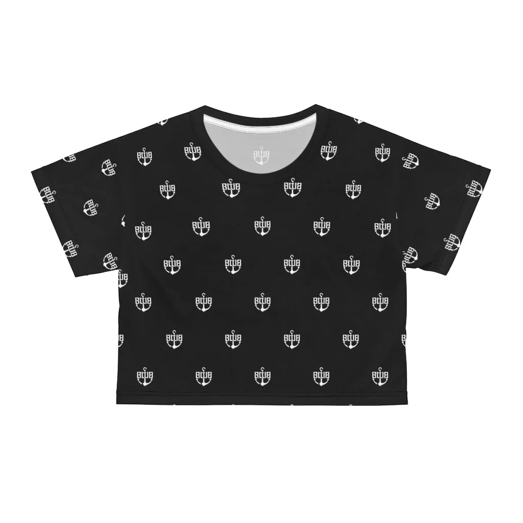 Black BWB All Over Crop Tee