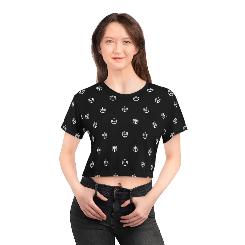Black BWB All Over Crop Tee