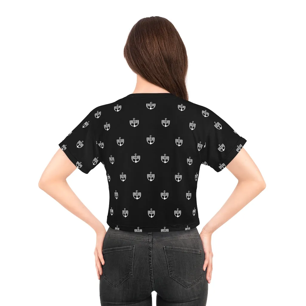 Black BWB All Over Crop Tee