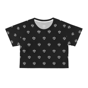Black BWB All Over Crop Tee