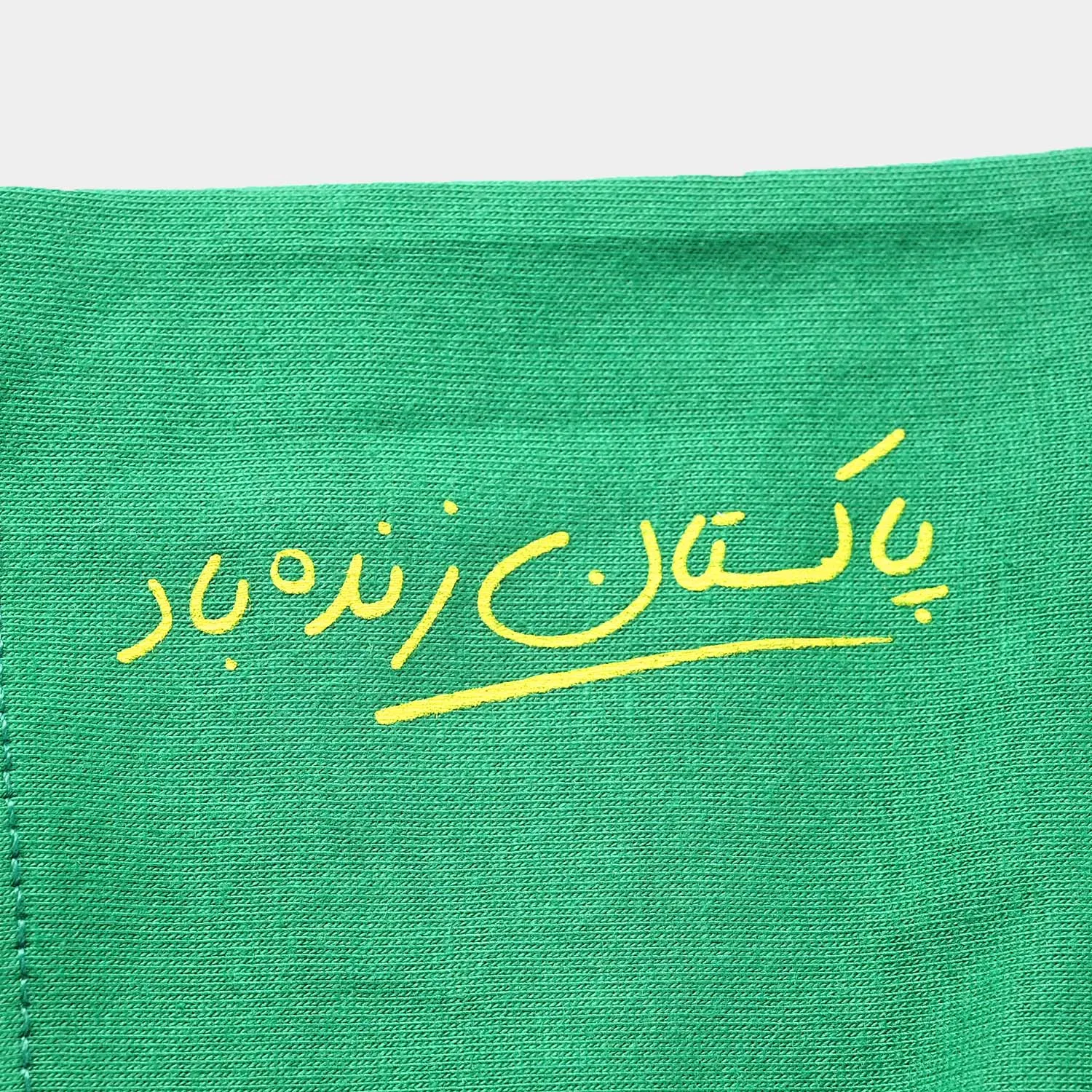 Boys Poly Cotton Jersey T-Shirt H/S Pakistan Flag-Fern Green