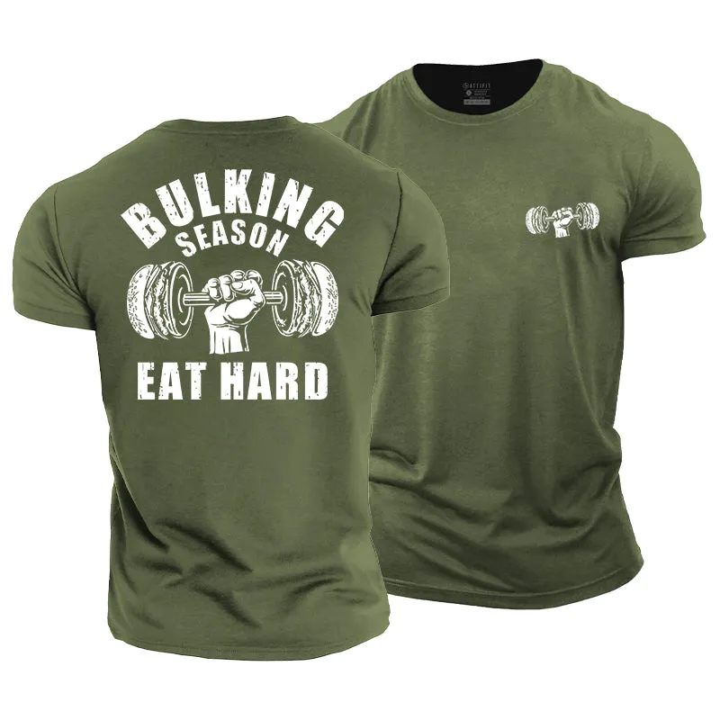 Bulking Season Graphic Men's Cotton T-Shirts