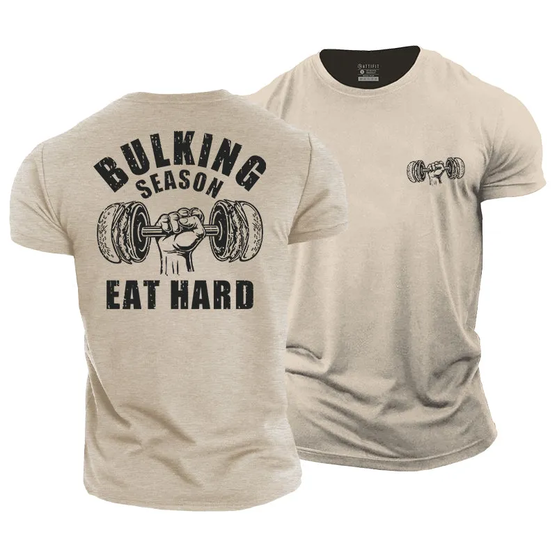 Bulking Season Graphic Men's Cotton T-Shirts