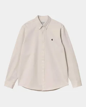 Carhartt WIP - LS Madison Shirt - Moonbeam/Black