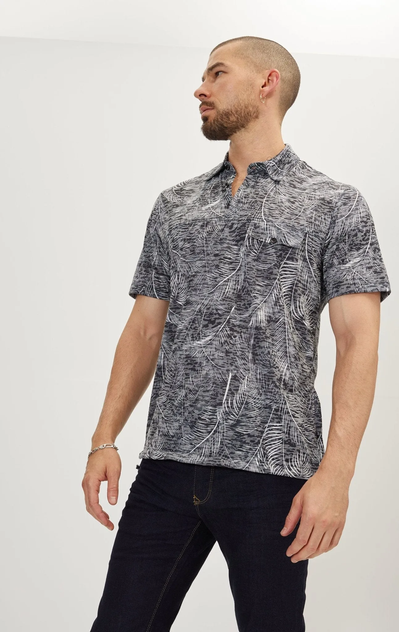 Casual Shirts - Black Leaf