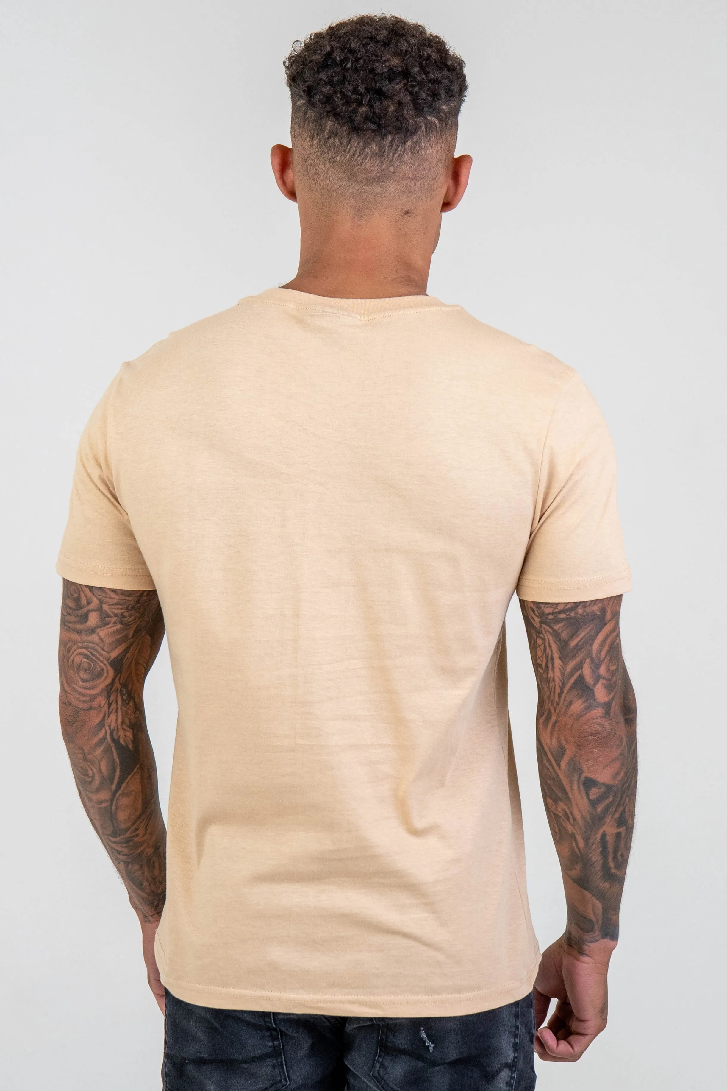 Chalcot Slim Fit 100% Cotton T-Shirt - Stone