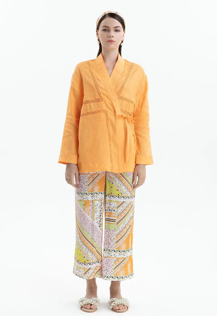 Choice Die Cut Detail Shirt Orange