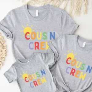 Cousin Crew Summer Matching Heather Grey T-Shirts