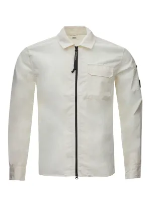 C.P. Company Chic White Cotton Overshirt for Men
