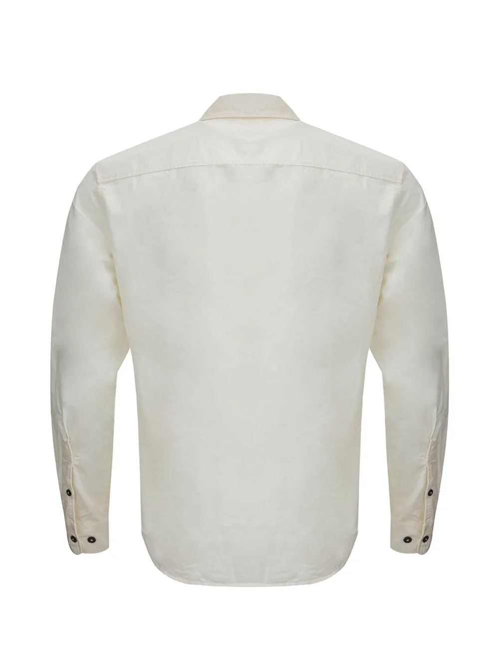 C.P. Company Chic White Cotton Overshirt for Men