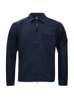 C.P. Company Sophisticated Blue Cotton Overshirt