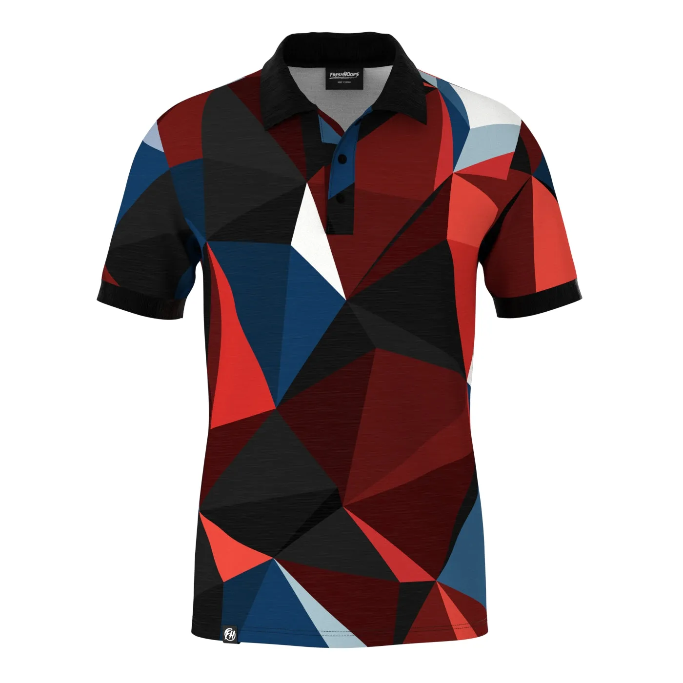 Cubes Sunset Polo Shirt