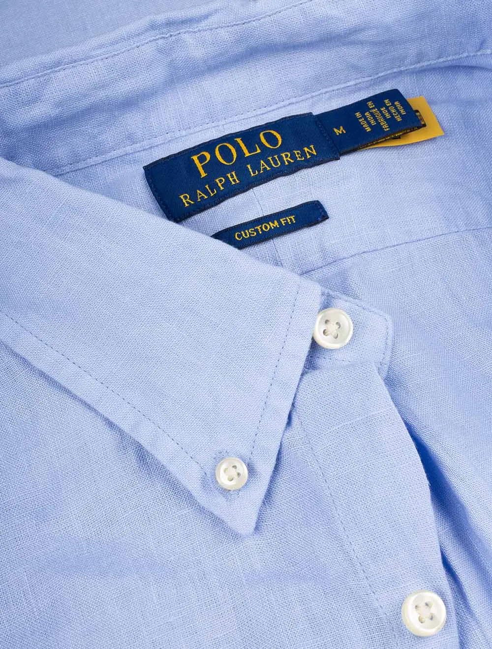 Custom Fit Linen Shirt Liberty Blue