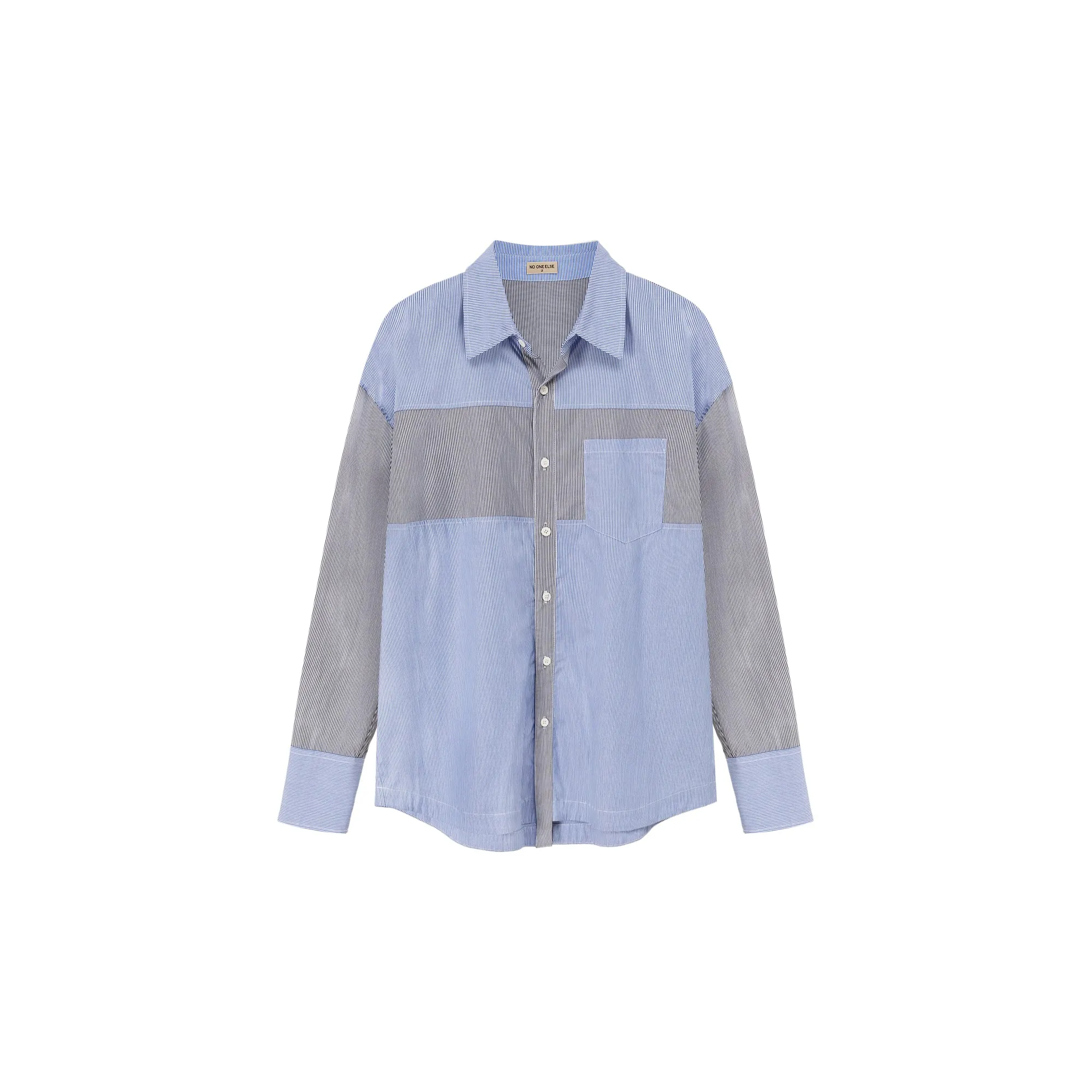 Daily Color Contrast Loose Fit Shirt