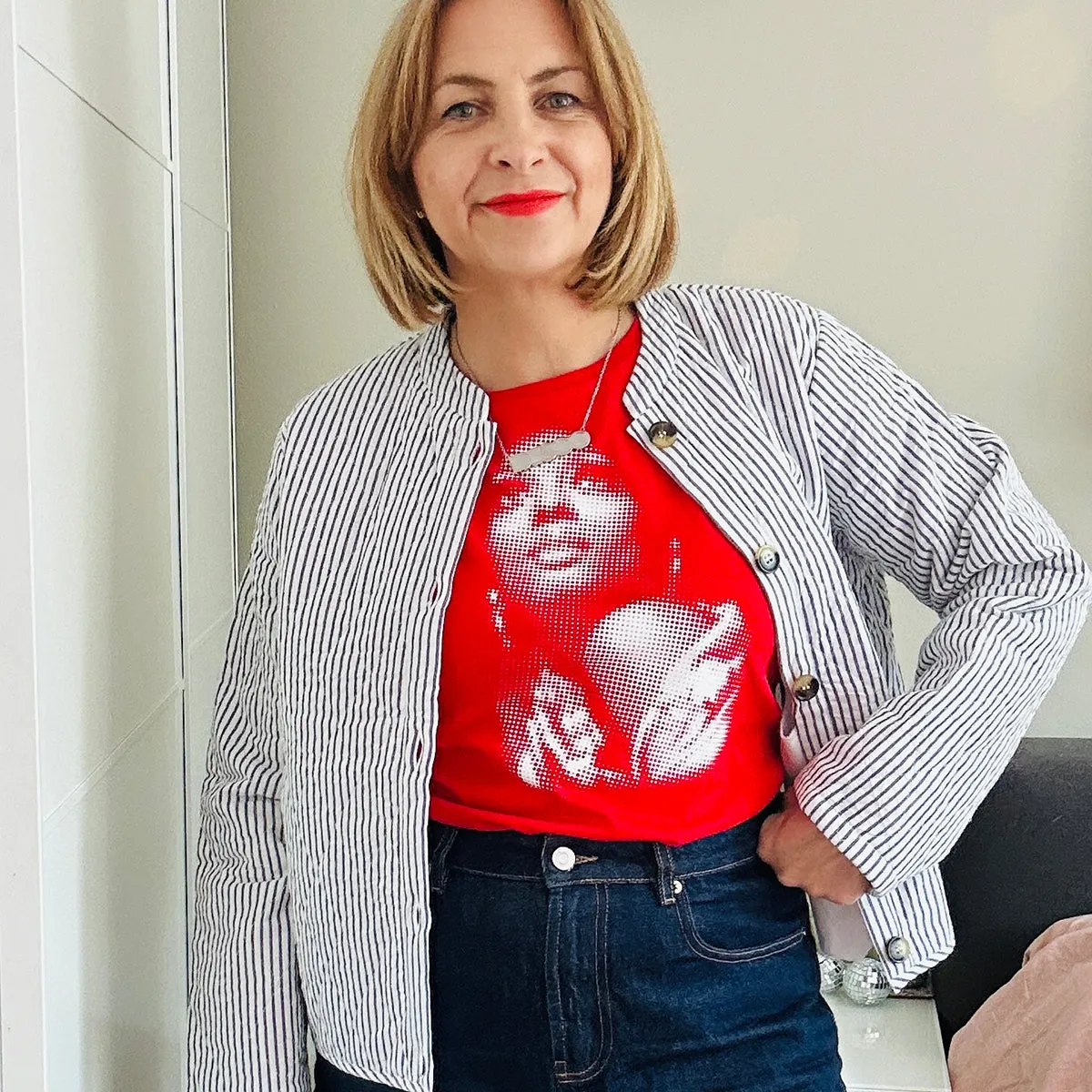 Diana Dots T-shirt Red & White