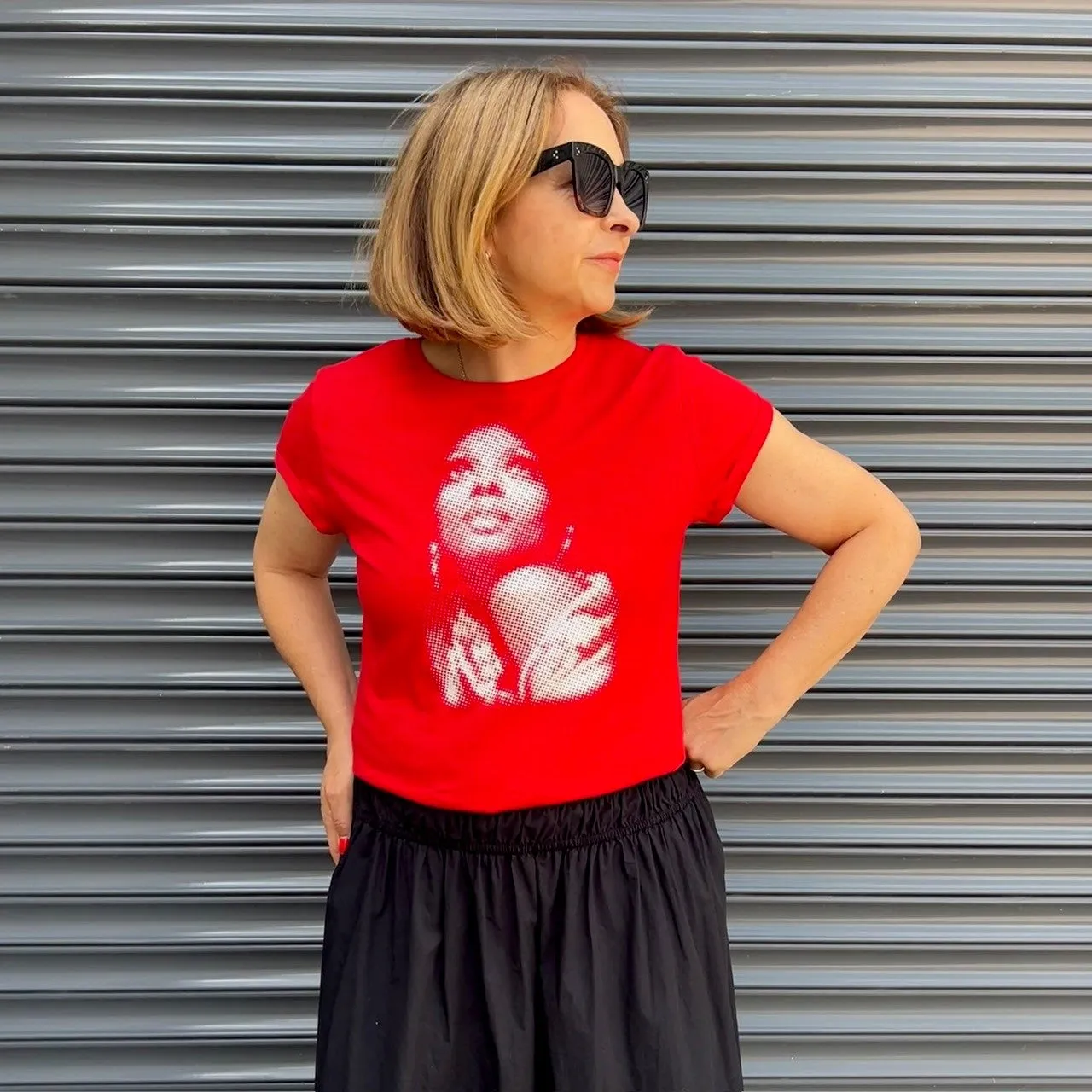 Diana Dots T-shirt Red & White