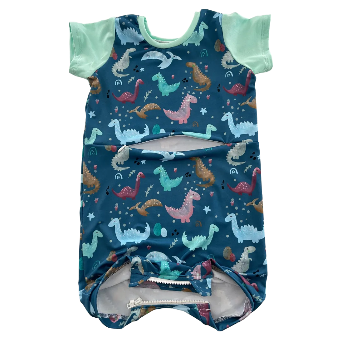 Dino Summer Zipease with G-Tube Access