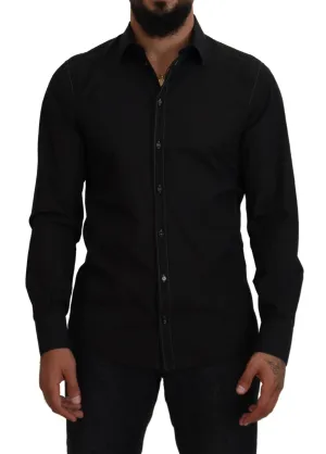 Dolce & Gabbana Elegant Black Formal Cotton Shirt