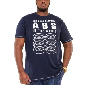 Duke D555 Mens Marco Big & Tall Best Sixpack Abs Novelty T-Shirt - Blue