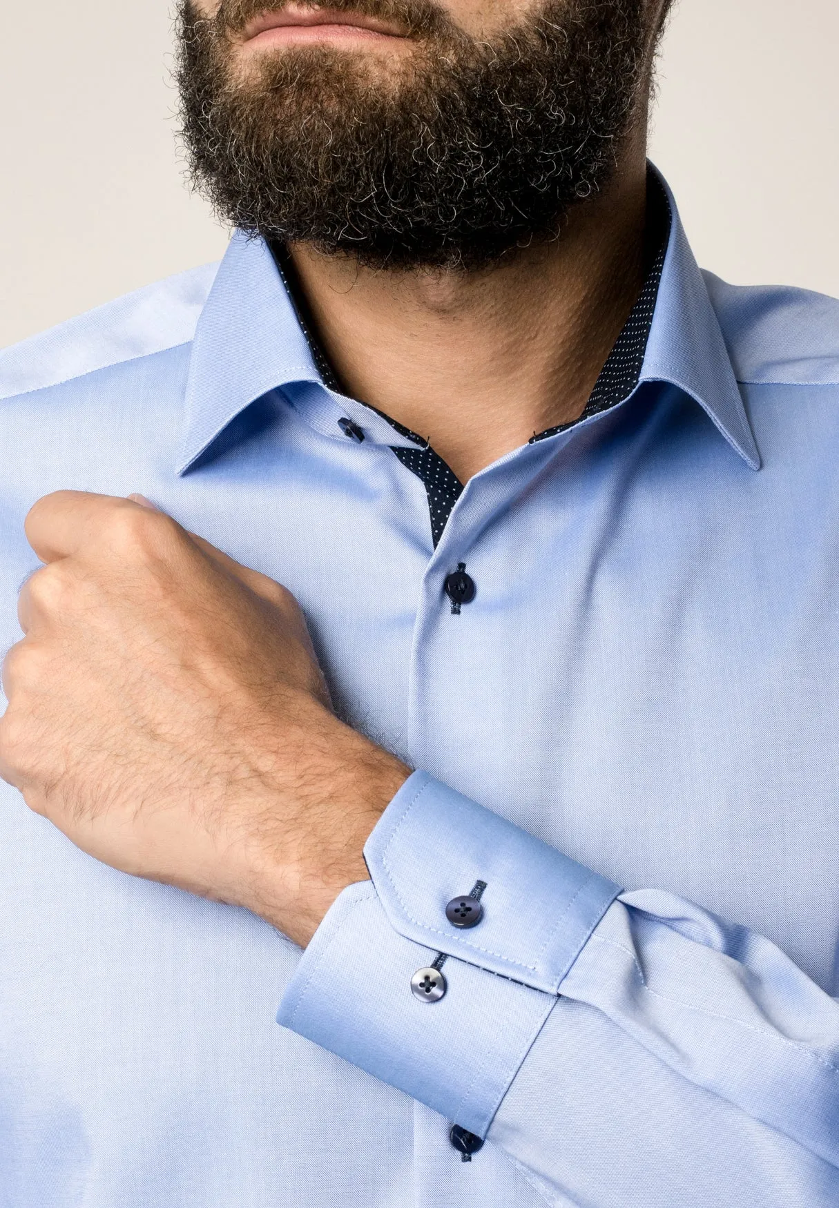 Eterna Modern Fit Shirt Blue 8100/12