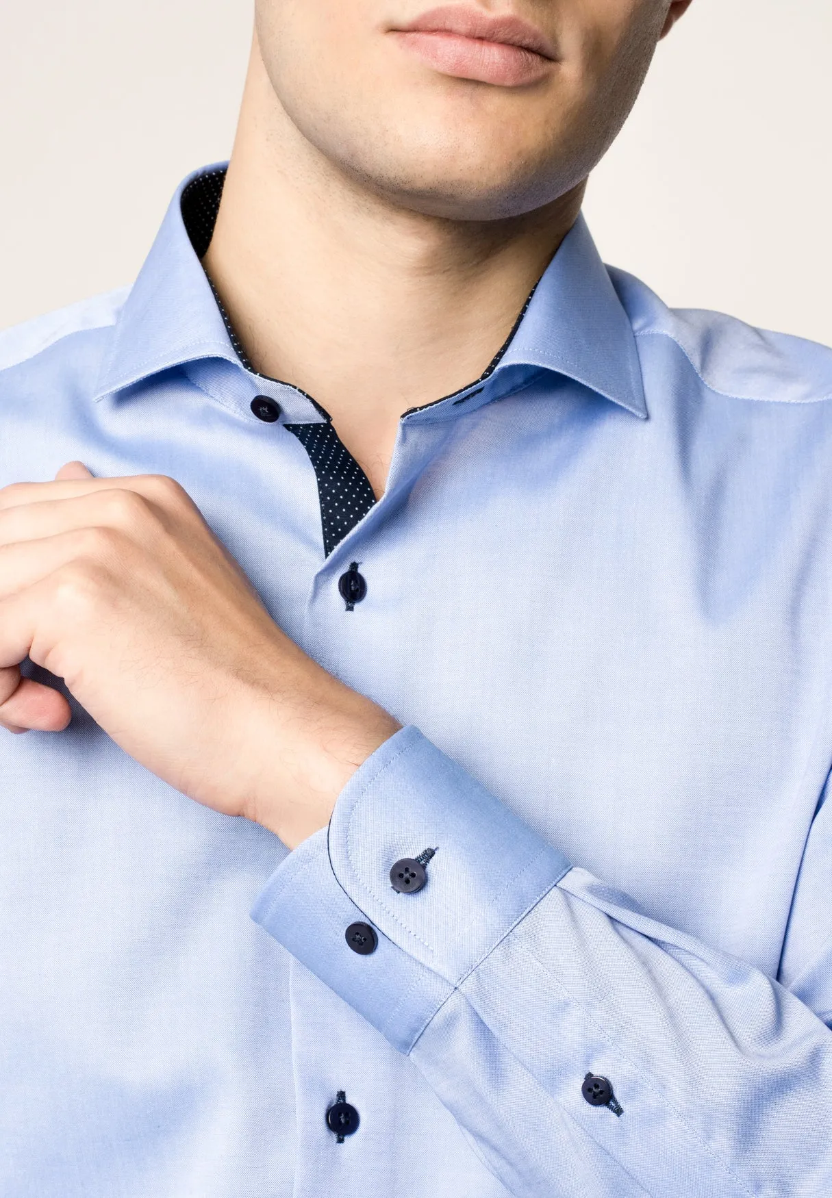 Eterna Slim Fit Shirt Blue 8100/12