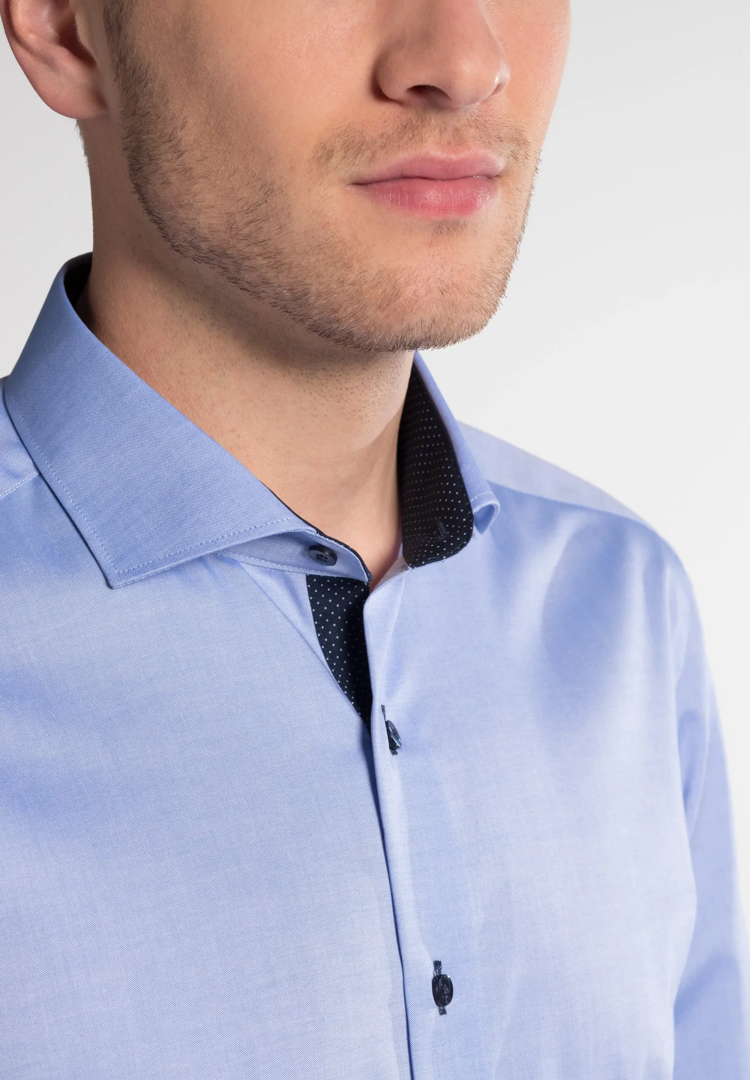 Eterna Slim Fit Shirt Blue 8100/12