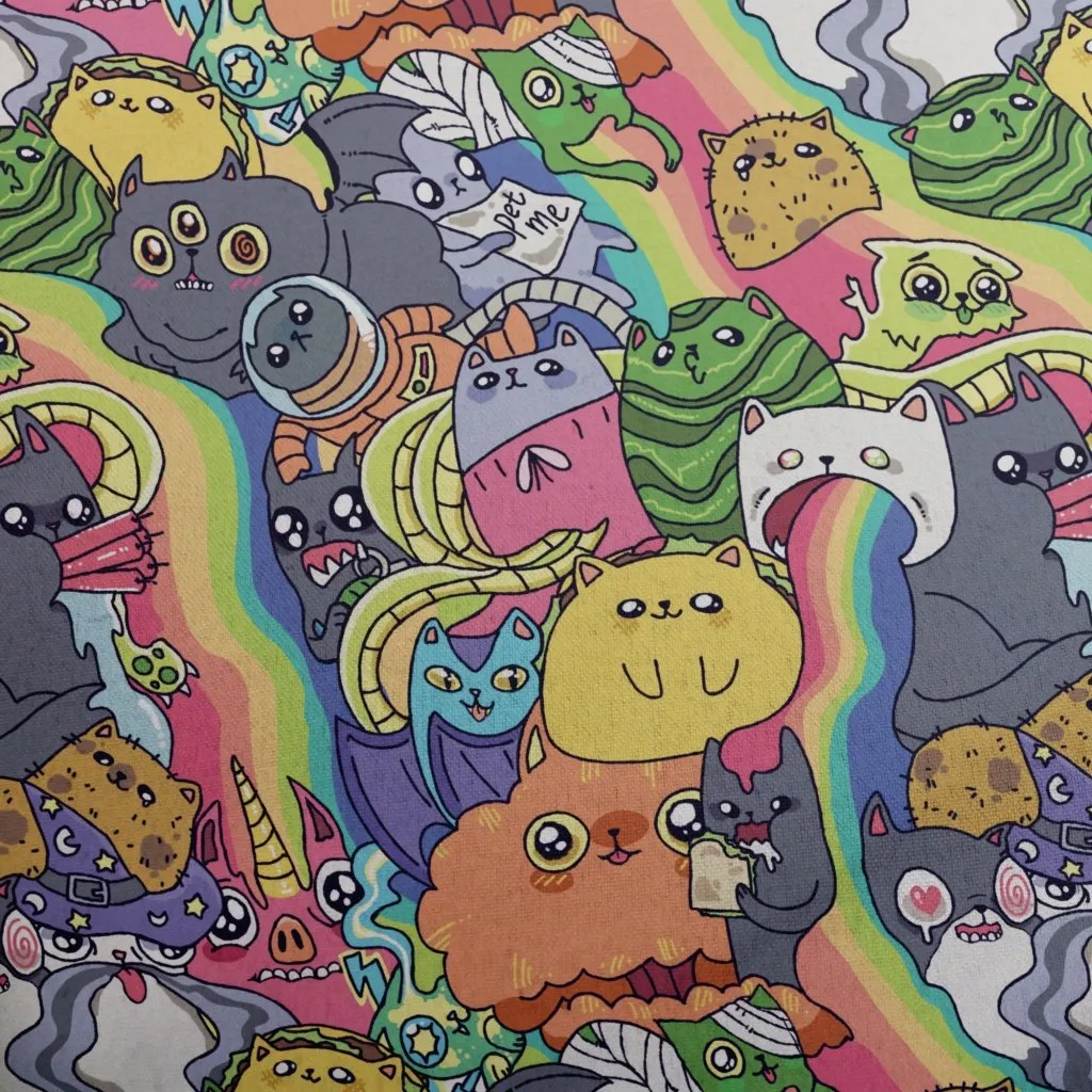 Exploding Kittens Rainbow Explosion Youth Hawaiian Shirt