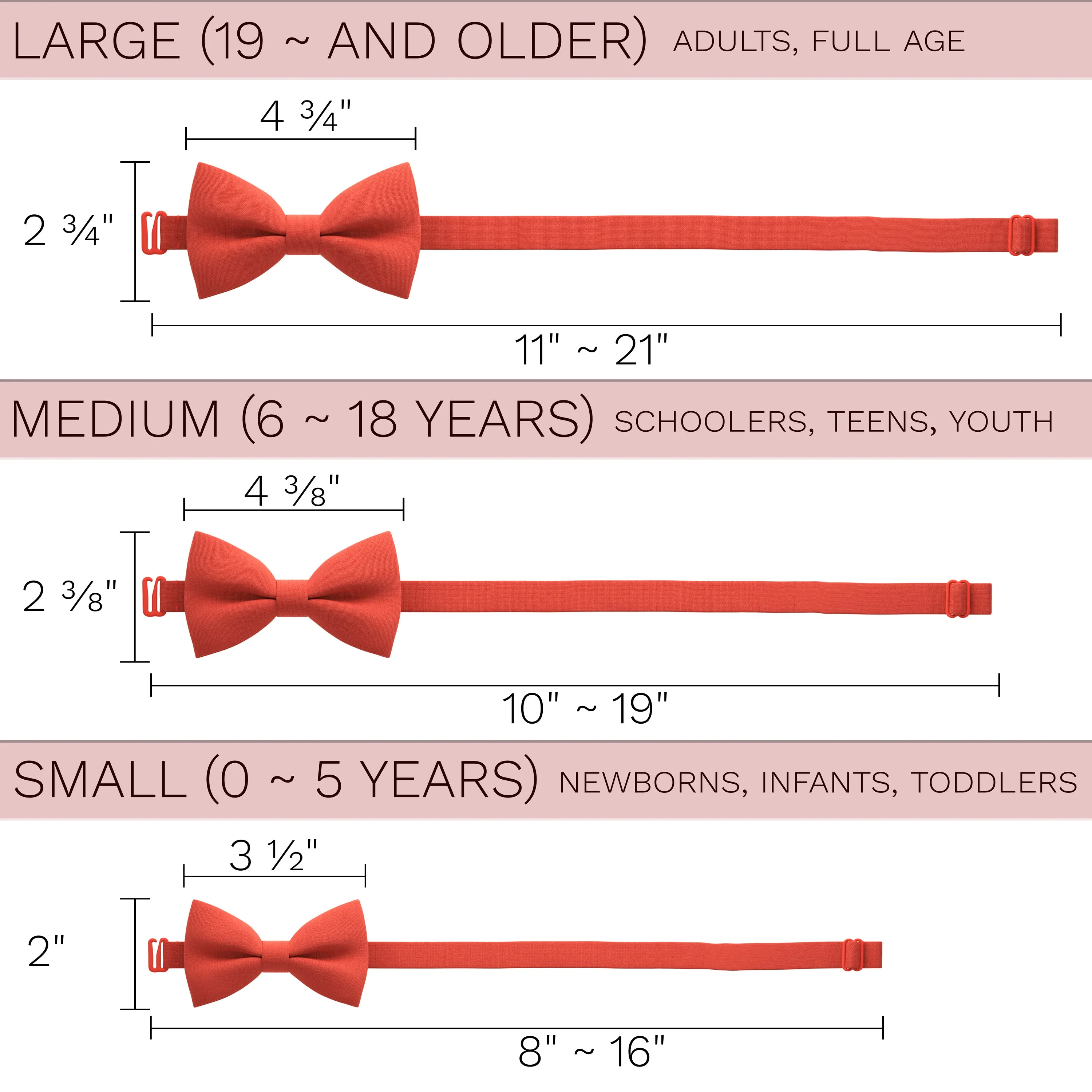 Fire Red Bow Tie