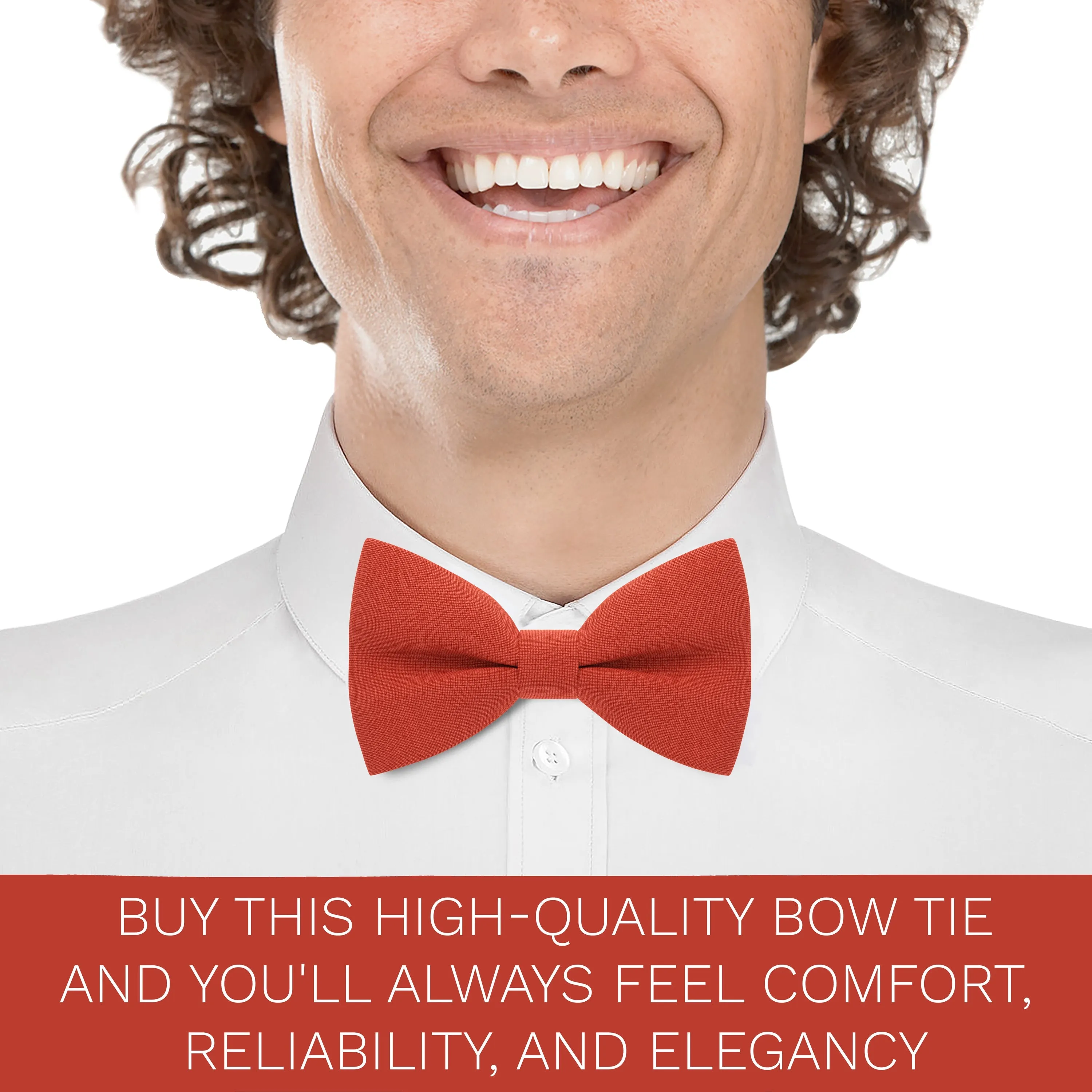 Fire Red Bow Tie