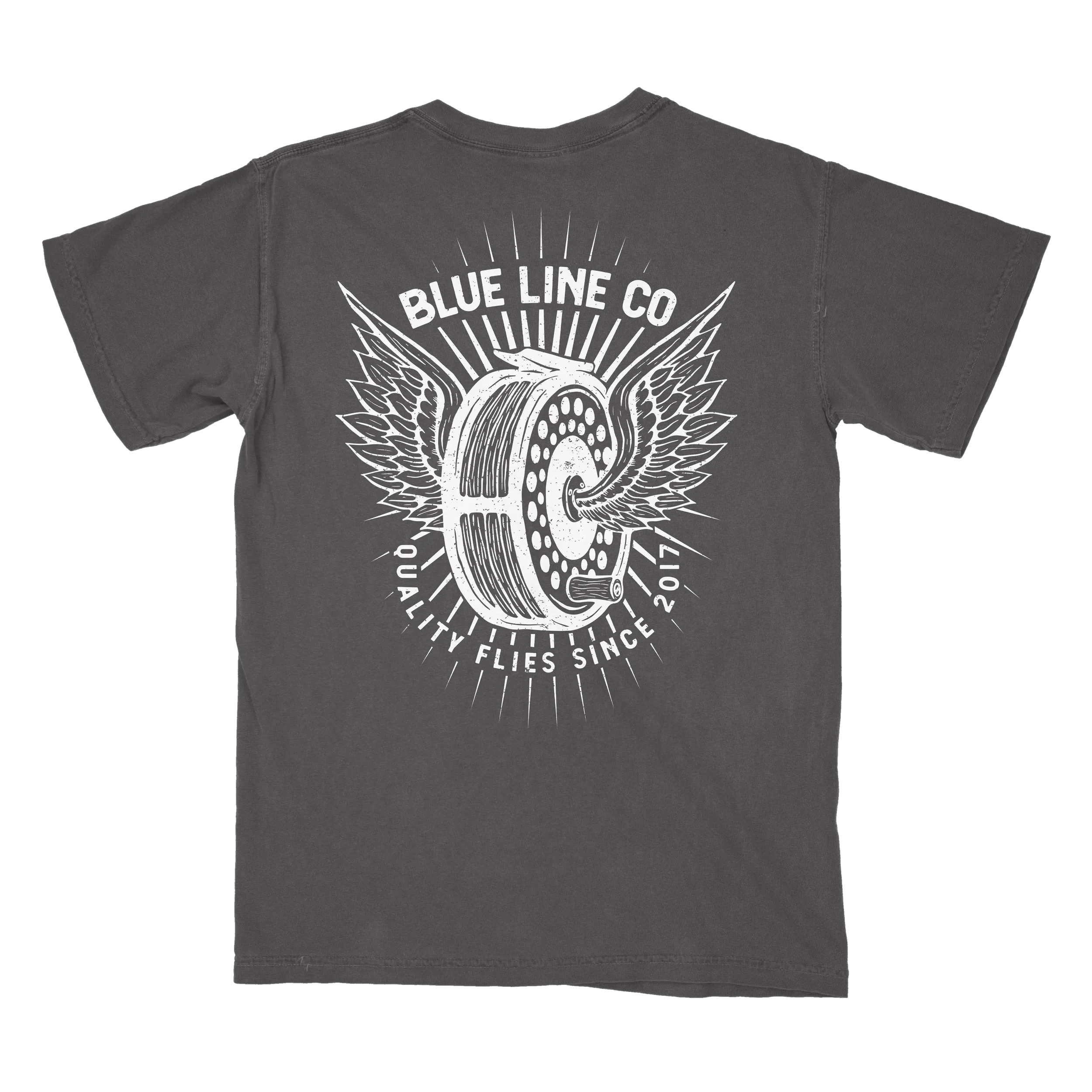Fly Reel T-Shirt by BlueLineCo.