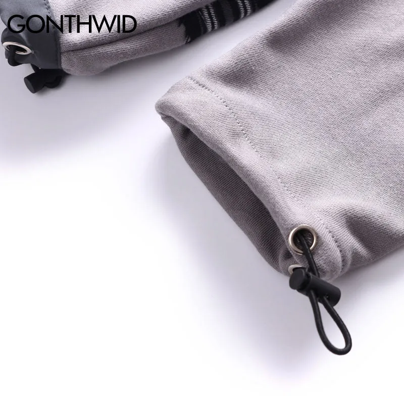 Front Zip Pocket Patchwork Shirt