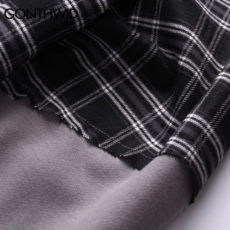 Front Zip Pocket Patchwork Shirt