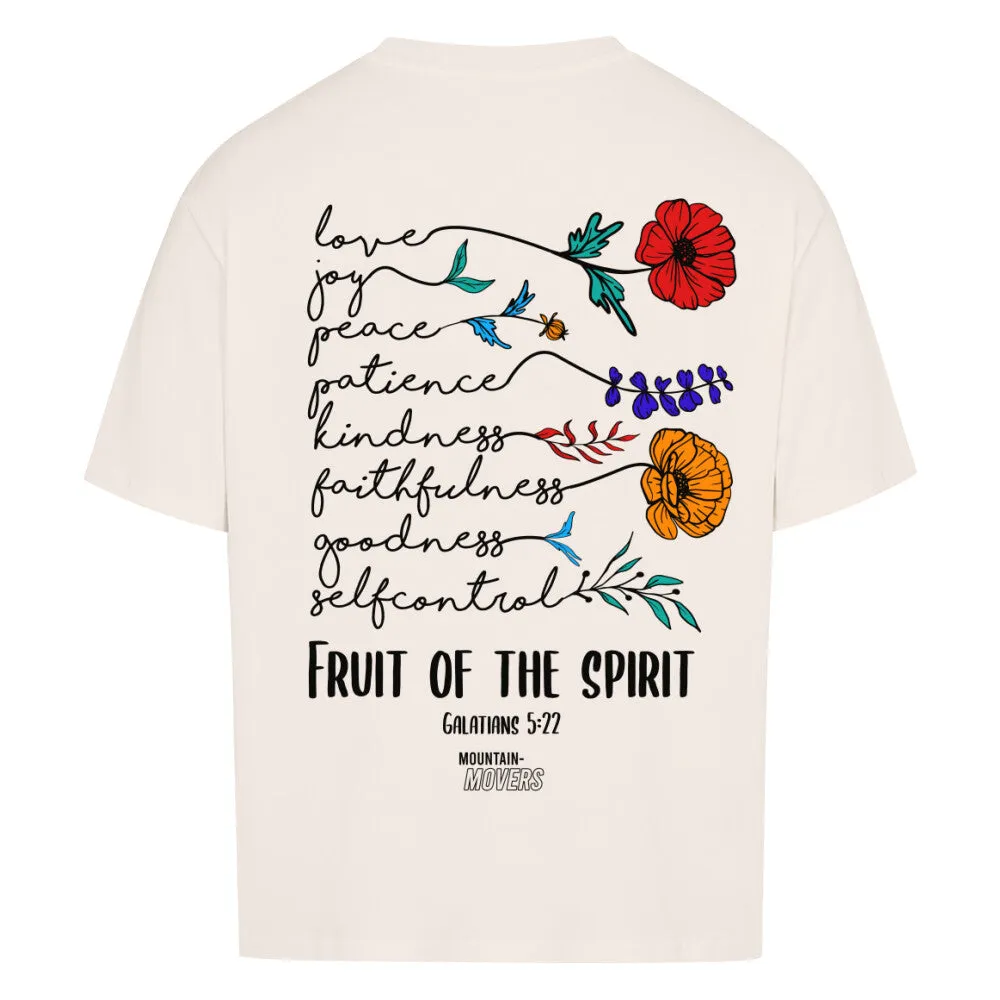 Fruit of the Spirit Flowers Oversized Shirt BackPrint
