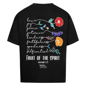 Fruit of the Spirit Flowers Oversized Shirt BackPrint