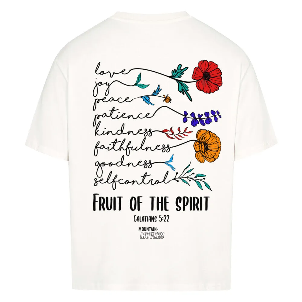 Fruit of the Spirit Flowers Oversized Shirt BackPrint