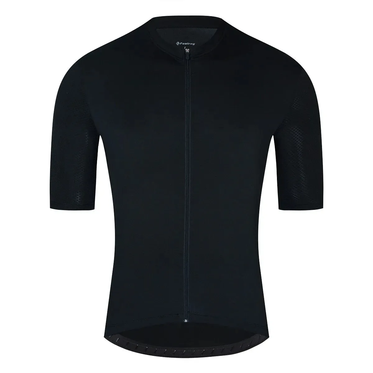 FUALRNY Black 2022 Cycling Jersey Anti-Pilling Eco-Friendly Bike Clothing Road Team Bicycle Wear Shirts shipped within 24 hours