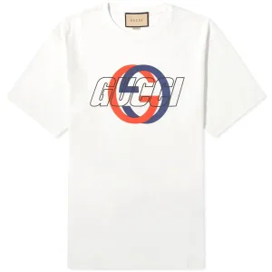 Gucci Interlocking Graphic Logo T-Shirt, Sunlight