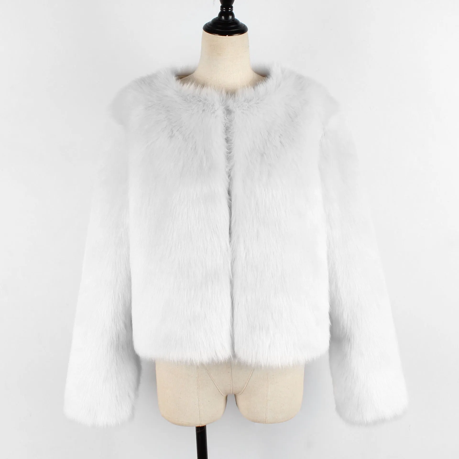 GV Born Bougie Faux Fur Coat