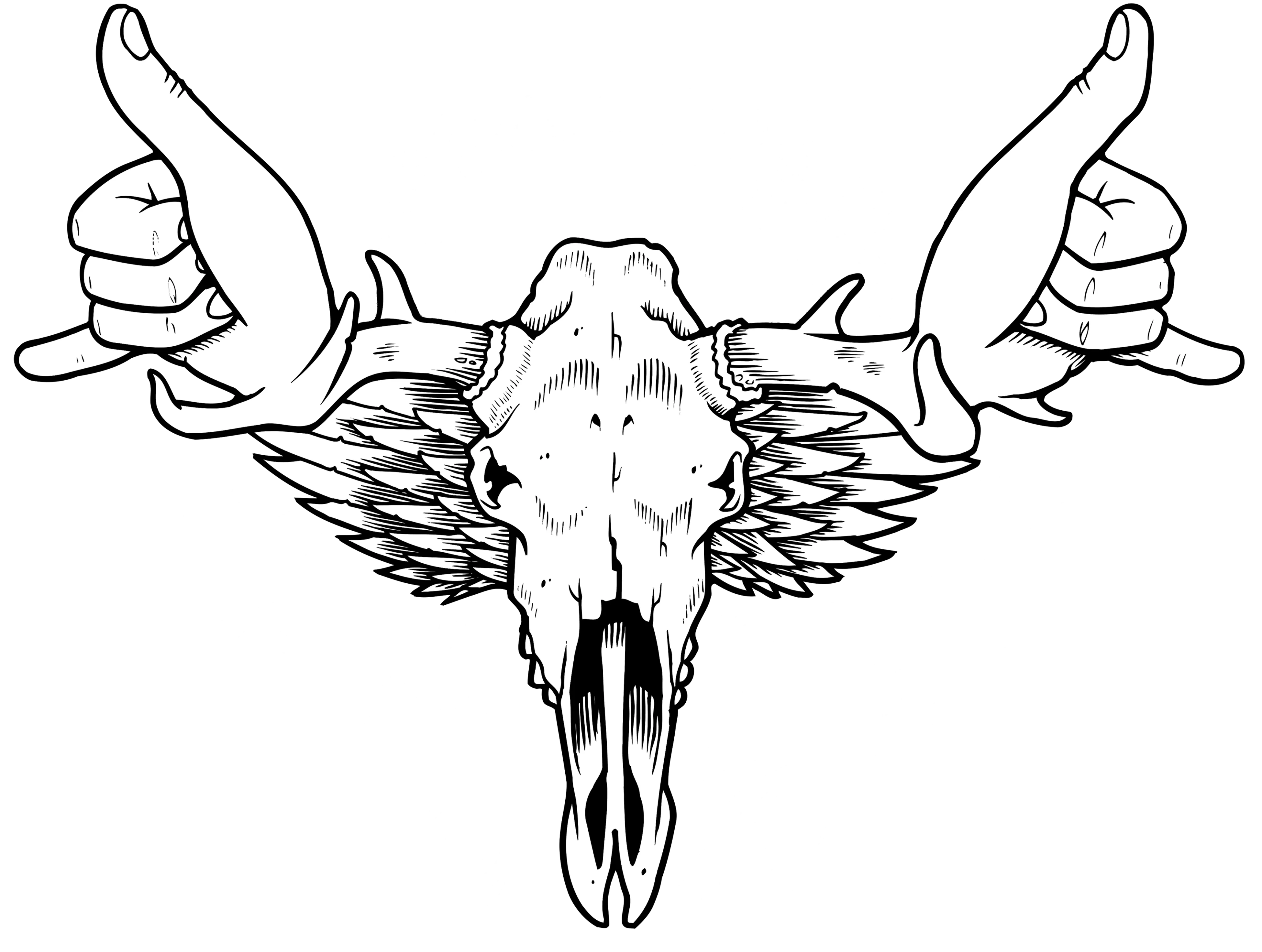 HANG MOOSE  WOMEN'S CREW TEE