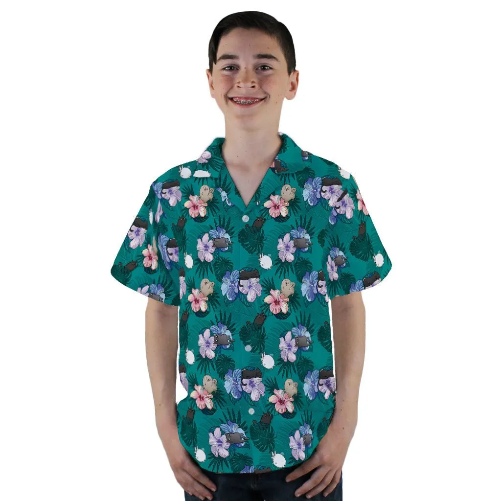 Hawaiian Exploding Kittens Youth Hawaiian Shirt