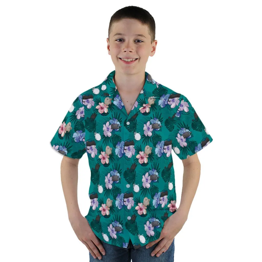 Hawaiian Exploding Kittens Youth Hawaiian Shirt