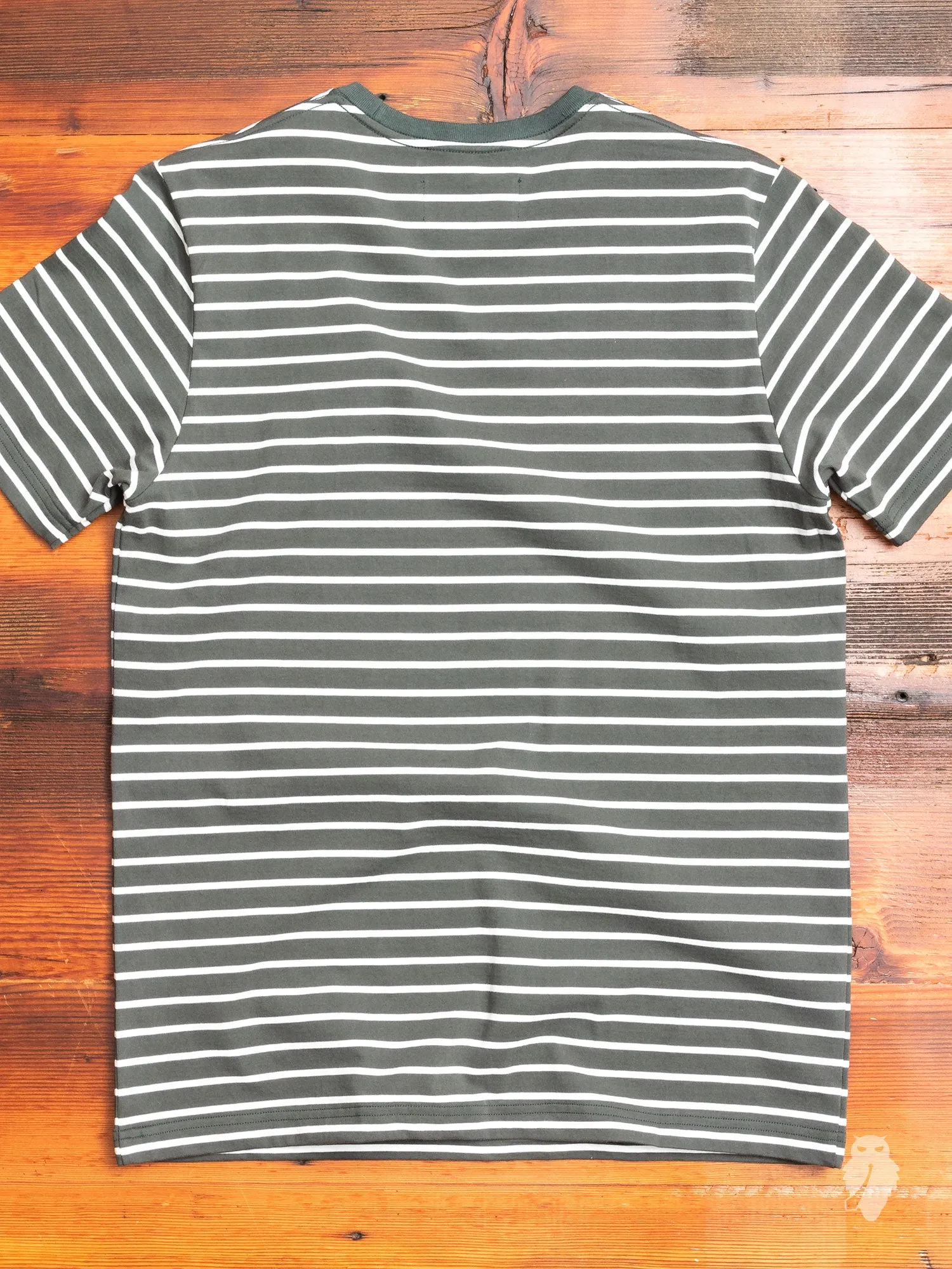 Heavyweight Jersey T-Shirt in Pine Stripe